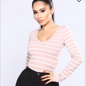 Your everyday long sleeve striped tee